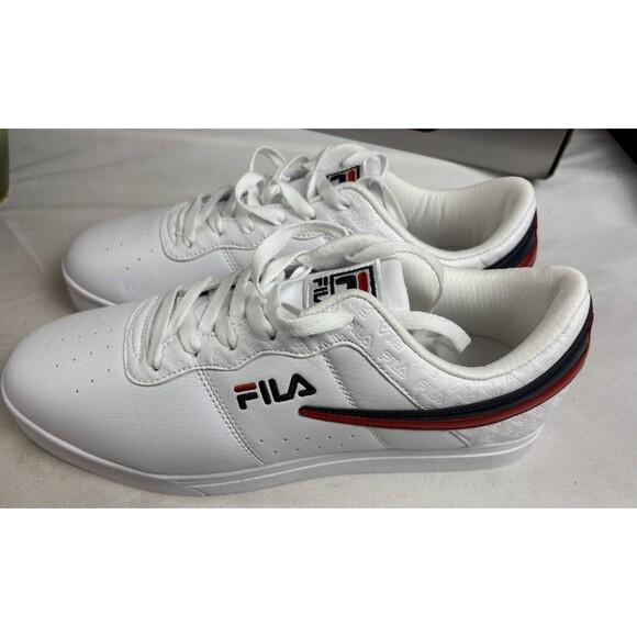 Fila Mens 11.5 Original Fitness Sneakers White Lace Up Low Top 1CM00711-125